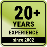 20+ YEARS EXPERIENCE - since 2002